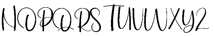 Humbling Nighty Font UPPERCASE