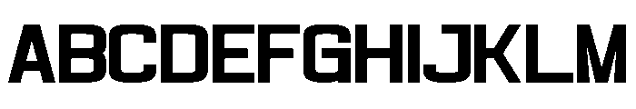 Hunderson Regular Font UPPERCASE