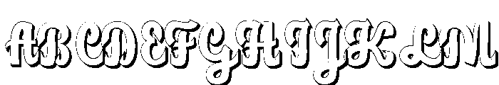 Hungaria Vintage Regular Font UPPERCASE