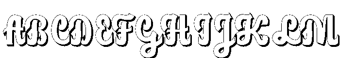HungariaVintage-Regular Font UPPERCASE