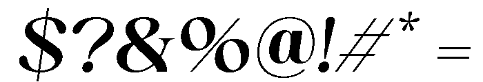 Hunger Minute Italic Font OTHER CHARS