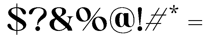 Hunger Minute Regular Font OTHER CHARS