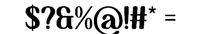 Hunky Dunky Regular Font OTHER CHARS