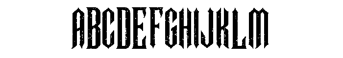 Hunted Halloween Font UPPERCASE