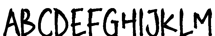 Hunter Back Font UPPERCASE