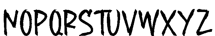 Hunter Back Font UPPERCASE