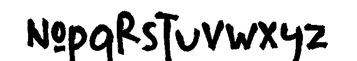 Hunter Back Font LOWERCASE