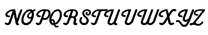 Hunter flora Regular Font UPPERCASE