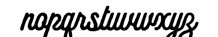 Hunter flora Regular Font LOWERCASE
