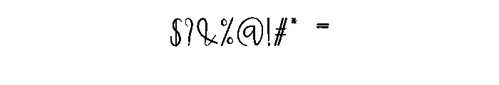 Hunting Agusty Font OTHER CHARS