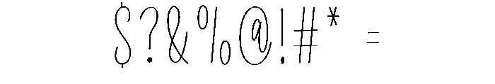 Hunting Bird Font OTHER CHARS