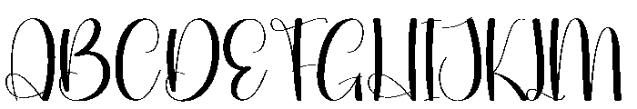 Hunting College Font UPPERCASE