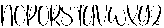Hunting College Font UPPERCASE