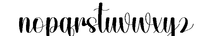 Hunting College Font LOWERCASE