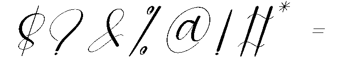 Hunting Gaming Font OTHER CHARS