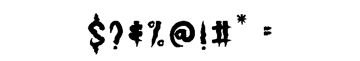 Hunting Midnight Font OTHER CHARS