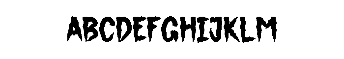 Hunting Midnight Font UPPERCASE