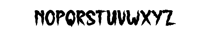 Hunting Midnight Font LOWERCASE