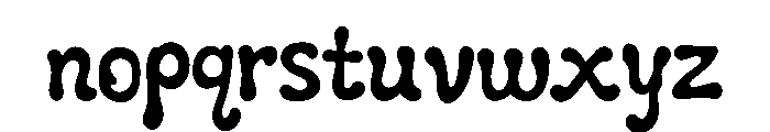 Hurry Grove Font LOWERCASE