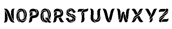 Husayn Regular Font UPPERCASE