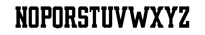 Husband Varsity Regular Font LOWERCASE