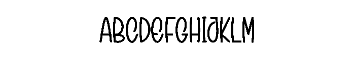 Hushlina Slanted Font UPPERCASE