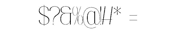 Hustasea Font OTHER CHARS