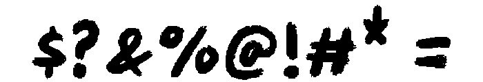 Hustle Jungle Regular Font OTHER CHARS