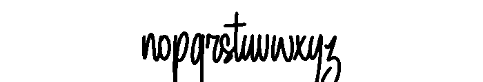 Hustone Font LOWERCASE