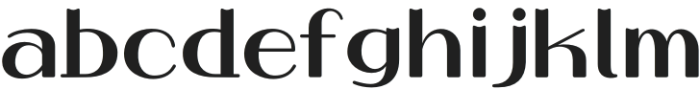 HUFlatWhite Bold otf (700) Font LOWERCASE