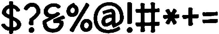 HUHandwriteKR Bold otf (700) Font OTHER CHARS