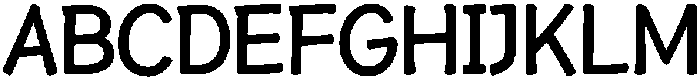 HUHandwriteKR Bold otf (700) Font UPPERCASE