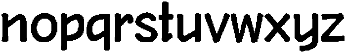 HUHandwriteKR Bold otf (700) Font LOWERCASE