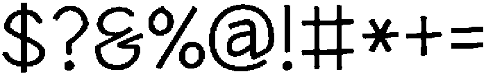HUHandwriteKR Regular otf (400) Font OTHER CHARS