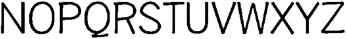 HUHandwriteKR Regular otf (400) Font UPPERCASE
