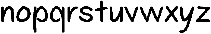 HUHikikiKR Regular otf (400) Font LOWERCASE