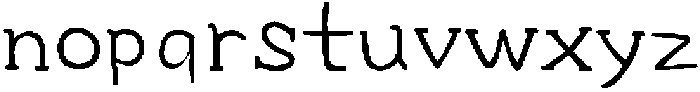 HUKnderlandKR Regular otf (400) Font LOWERCASE