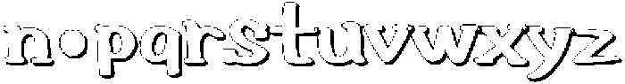 HUKnderlandKR WhiteB otf (700) Font LOWERCASE