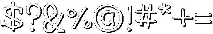 HUKnderlandKR WhiteR otf (400) Font OTHER CHARS