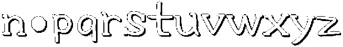 HUKnderlandKR WhiteR otf (400) Font LOWERCASE