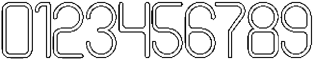 HUMANIZED MACHINE-Hollow otf (400) Font OTHER CHARS