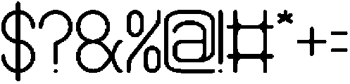 HUMANIZED MACHINE otf (400) Font OTHER CHARS