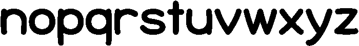 HUMalrang Extra Bold ttf (700) Font LOWERCASE