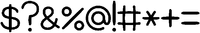 HUMalrang Light otf (300) Font OTHER CHARS