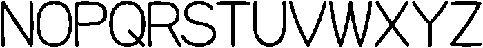 HUMalrang Light otf (300) Font UPPERCASE