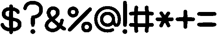 HUMalrangKR Medium otf (500) Font OTHER CHARS