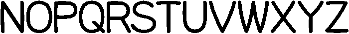 HUMalrangKR Medium otf (500) Font UPPERCASE