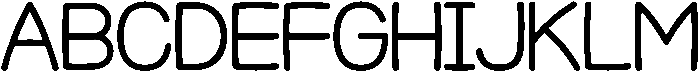 HUMalrangKR Regular otf (400) Font UPPERCASE