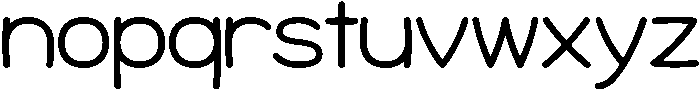 HUMalrangKR Regular otf (400) Font LOWERCASE