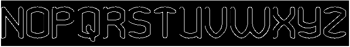 HUNDRED PERCENT-Hollow-Inverse otf (400) Font UPPERCASE
